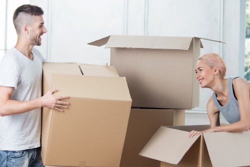 Careful fragile item packing for removals in Leavesgreen