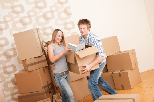 Labelling office equipment for removals in Leavesgreen